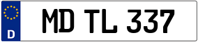 Trailer License Plate